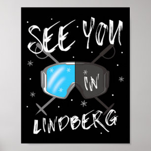 Poster À Lindberg Allemagne Vacances Ski Goggings