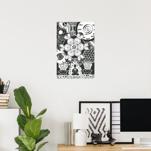 Poster À l'intérieur (Bureau à domicile)