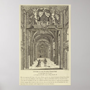 Poster À l'intérieur de des ducs Theatre dans l'auberge