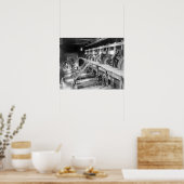 Poster À l'intérieur de l'usine Deadwood Terra Gold Stamp (Cuisine)