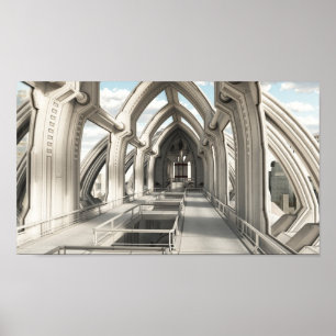 Poster À l'intérieur d'une future ville