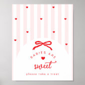 Poster A Little Sweetheart Babies are sweet coquette Bow (Devant)