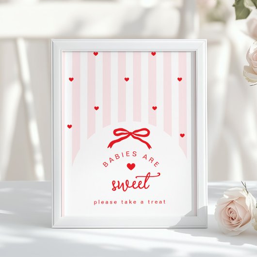 Poster A Little Sweetheart Babies are sweet coquette Bow