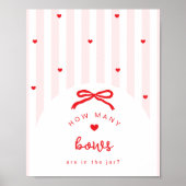 Poster A Little Sweetheart How many Bows game (Devant)
