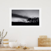 Poster A l'orée de Dusk en B&W (Cuisine)