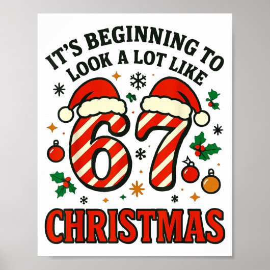 Poster A Lot Like Christmas 67 Six Seven Funny Xmas 6-7 B (Devant)