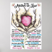 Poster à ma belle-mère, à ma maman Canvas (Devant)