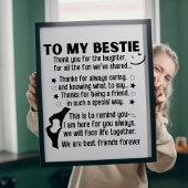 Poster À ma bestiole, nous sommes les meilleurs amis pour