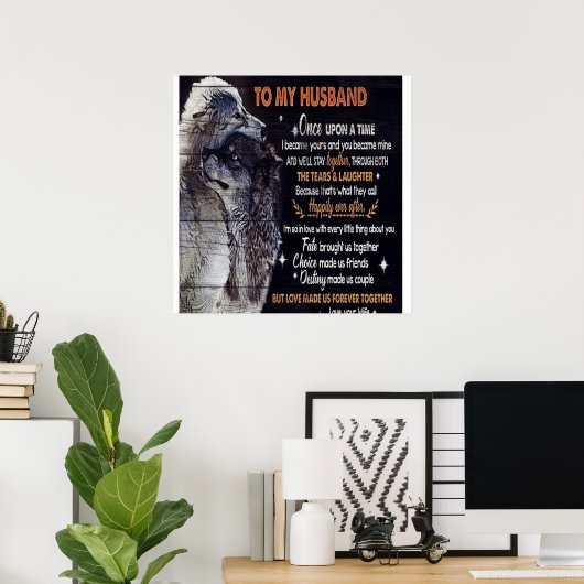 Poster À ma conception de mari | Citations D'Amour Au Mar (Bureau à domicile)