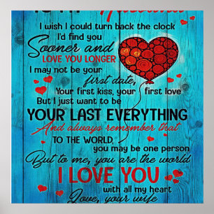 Poster À ma conception de mari   Citations D'Amour Au Mar