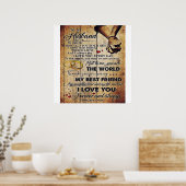 Poster À ma conception de mari | Lettre d'amour à lui | (Cuisine)