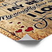 Poster À ma conception de mari | Lettre d'amour à lui | (Coin)