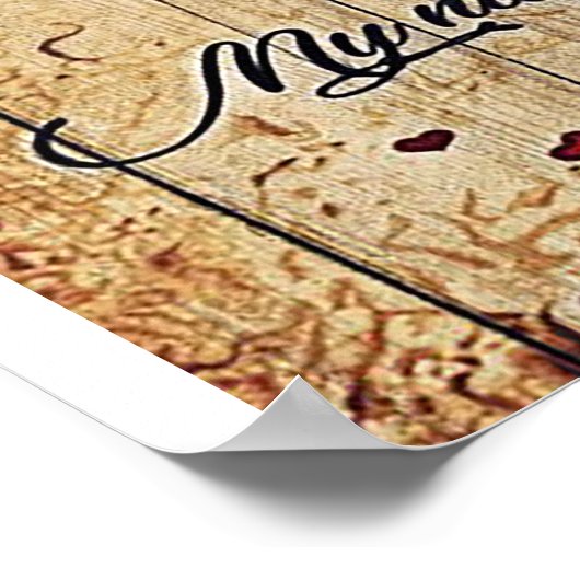 Poster À ma conception de mari | Lettre d'amour à lui | (Coin)