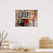 Poster À ma conception de mari | Lettre d'amour à lui | (Cuisine)