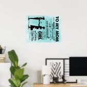 Poster À ma conception mère | Lettre à maman (Bureau à domicile)