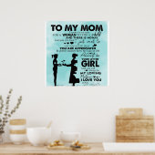 Poster À ma conception mère | Lettre à maman (Cuisine)