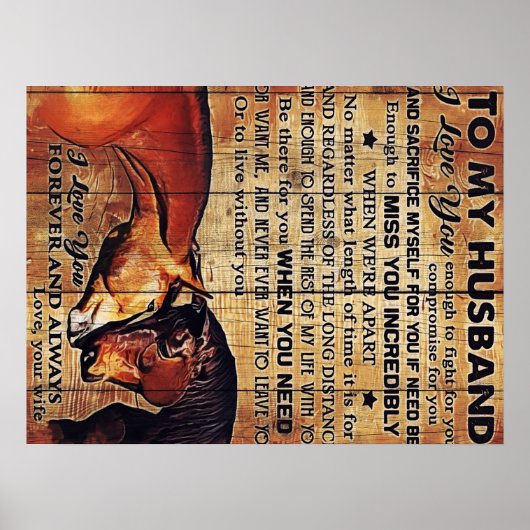 Poster À Ma Décor De Mari, Citations D'Amour Lettre (Devant)