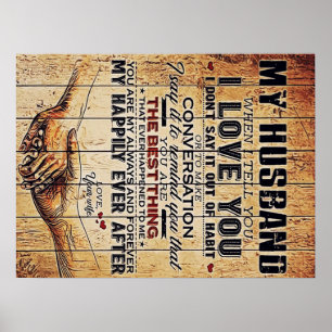 Poster À Ma Décor De Mari, Citations D'Amour Lettre