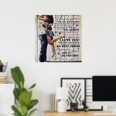 Poster À ma femme présente | Citations d'amour présentes (Bureau à domicile)