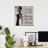 Poster À ma femme présente | Citations d'amour présentes  (Bureau à domicile)