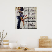 Poster À ma femme présente | Citations d'amour présentes  (Cuisine)