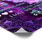 Poster À ma fille Cadeau d'anniversaire, mignonne maman C (Coin)