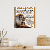 Poster À Ma Fille, Don D'Anniversaire Fille Fille Fille F (Cuisine)