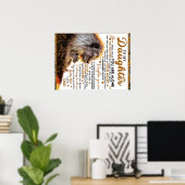 Poster À Ma Fille, Don D'Anniversaire Fille Fille Fille F (Bureau à domicile)