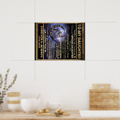 Poster À Ma Fille Papillons Cadeau, Fille Anniversaire (Cuisine)