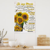 Poster à ma mère, cadeaux de jour pour les mères (Cuisine)