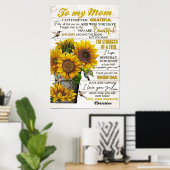 Poster à ma mère, cadeaux de jour pour les mères (Bureau à domicile)