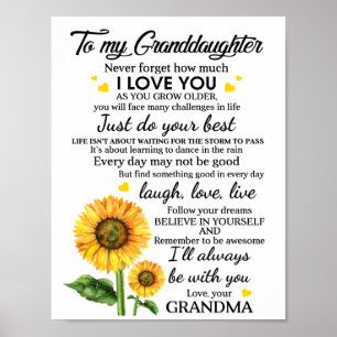 Poster À ma petite-fille