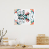 Poster À ma petite-fille Elephant Idée cadeau d'anniversa (Cuisine)