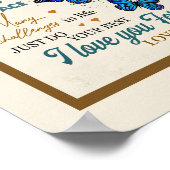 Poster À Ma Petite-Fille Je T'Aime Pour Toujours Et Toujo (Coin)