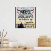 Poster À Ma Petite-Fille, Petite Fille Idée Cadeau Annive (Cuisine)