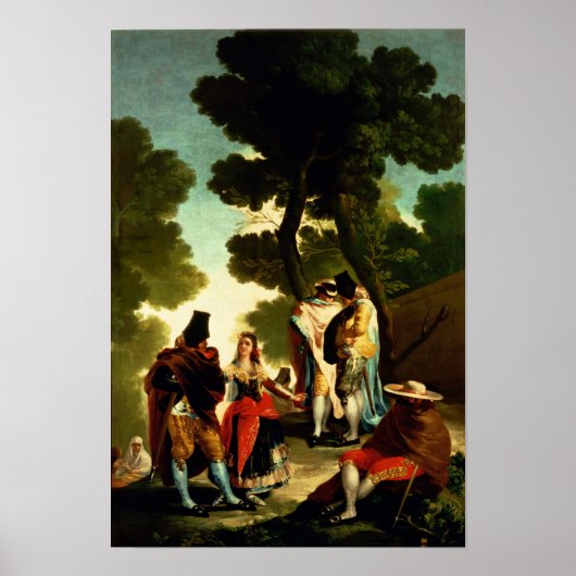 Poster A Maja and Gallants, 1777 (Devant)