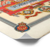 Poster A Map of Yorkshire : Riding Ouest (Coin)