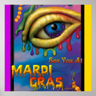 Poster À Mardi Gras Eye