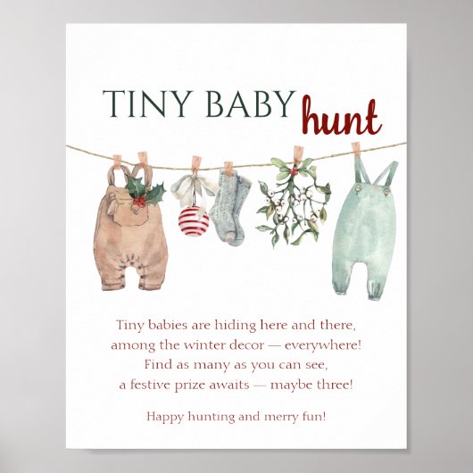 Poster A Merry Little Christmas Clothes TINY BABY hunt (Devant)