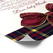 Poster A message from the bump Teddy Bear Red Bow (Coin)