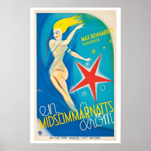 Poster A Midsummer Night's Dream En Midsommarnatts Drom (Devant)