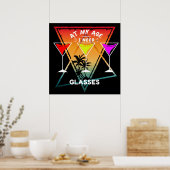 POSTER À MON ÂGE, J'AI BESOIN DE LUNETTES (Cuisine)