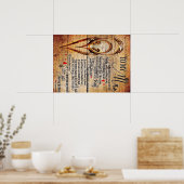 Poster À mon amour | Mon mari présent | Cadeau de devis m (Cuisine)