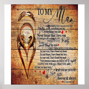 Poster À mon amour   Mon mari présent   Cadeau de devis m