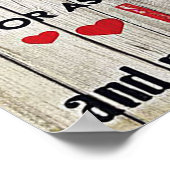 Poster À mon amour | Mon mari présent | Cadeau de devis m (Coin)