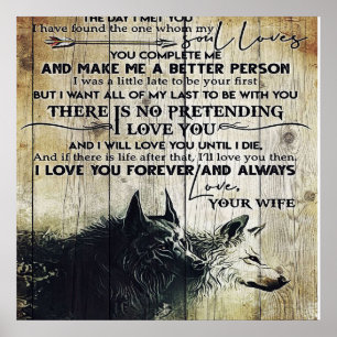 Poster À mon cadeau de mari, cadeau de vacances