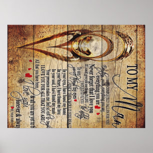 Poster À Mon Cadeau De Mari, Décor De Nouvelle Maison