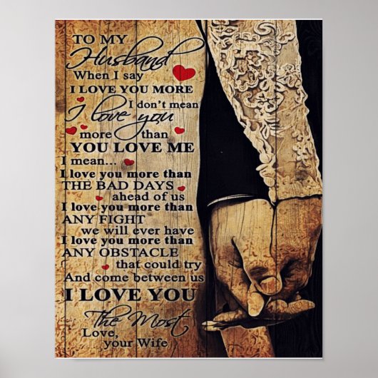 Poster À Mon Cadeau De Mari, Décor Intérieur (Devant)