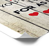 Poster À mon cadeau de mari | Jolie lettre au mari (Coin)