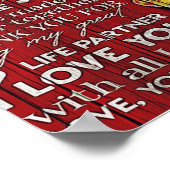 Poster À mon cadeau de mari, le meilleur cadeau de vacanc (Coin)